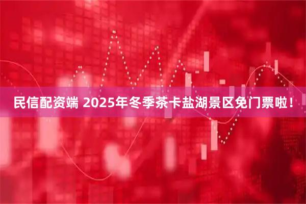 民信配资端 2025年冬季茶卡盐湖景区免门票啦！